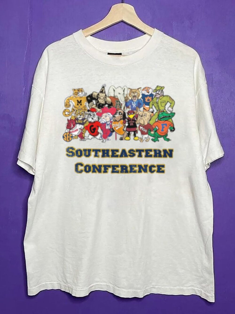 90s Vintage Sec Unisex Style Shirt, Retro Southeastern Conference Shirt